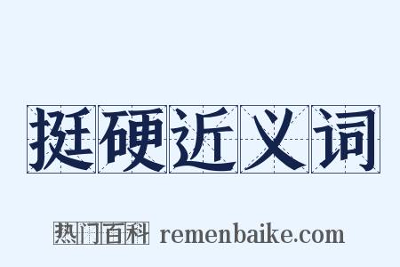 挺硬近义词是什么意思的图片
